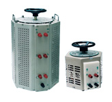 The old single-phase three-phase contact type voltage regulator